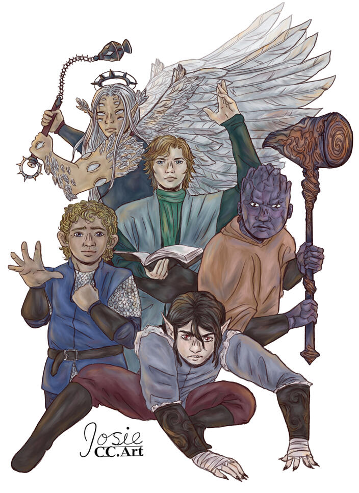 Dnd Party portrait - Frost