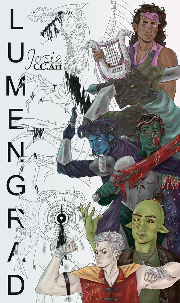 DnD Party Portrait - Lumengrad